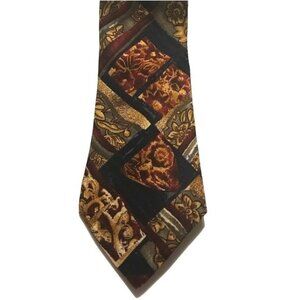 Ermenegildo Zegna Classic Tie Blue Burgundy Gold - 58”